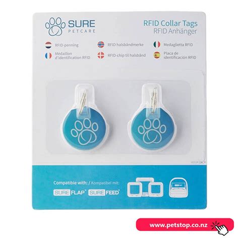 rf dog tag|SureFeed Pack of Two SureFlap RFID Collar Tags.